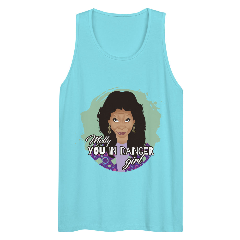 Molly You in Danger Girl (Tank Top) - Pacific Blue