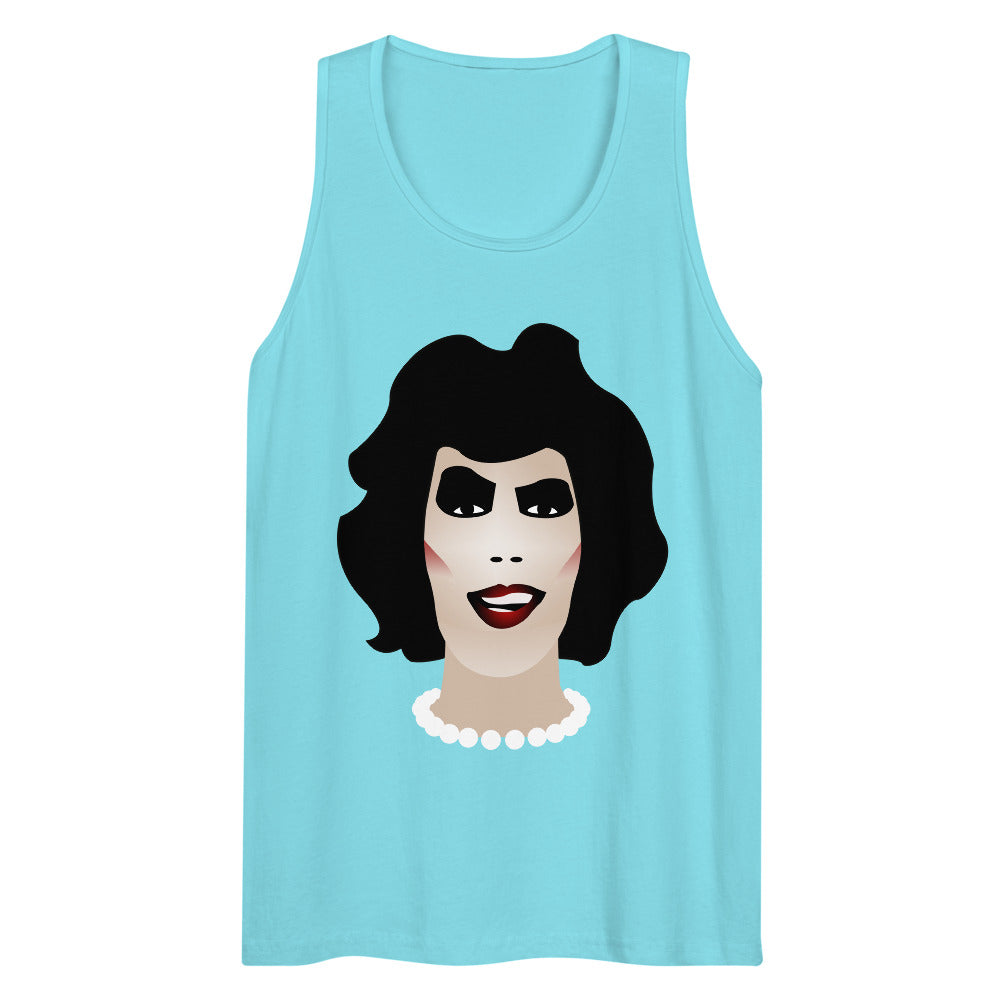 Frank N Furter (Tank Top) - Pacific Blue