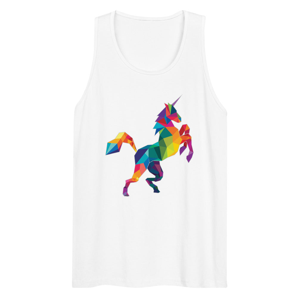 Polygon Unicorn (Tank Top) - White