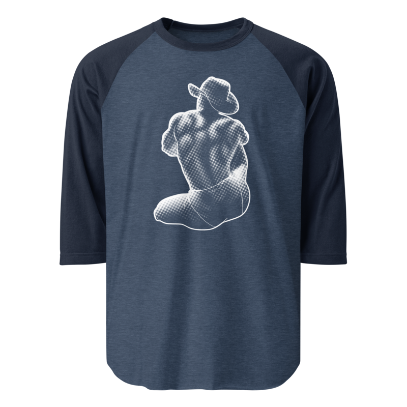 Bikini Cowboy (Raglan) - Heather Denim/Navy