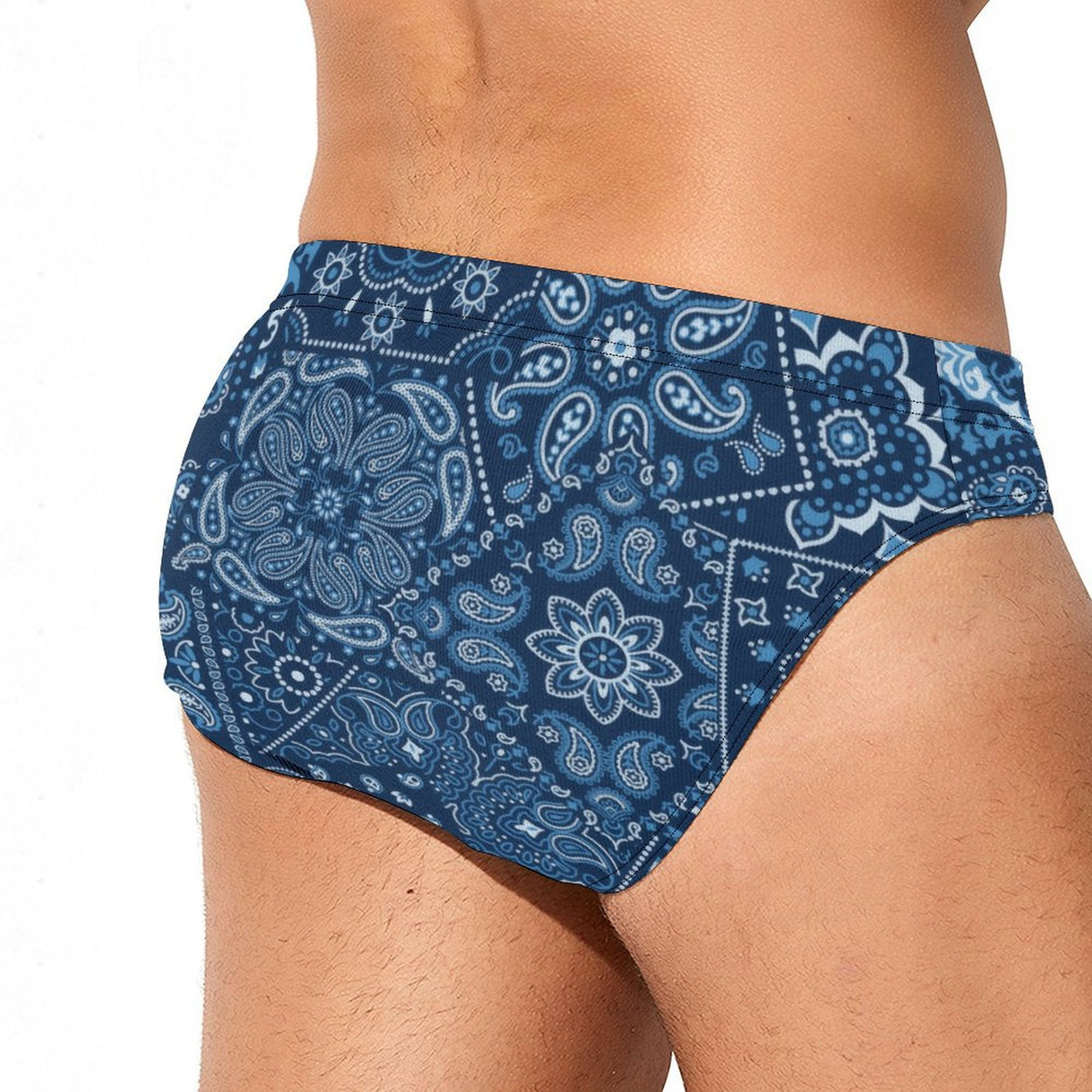 Blue Hanky (Swim Briefs)-Swim Briefs-Swish Embassy