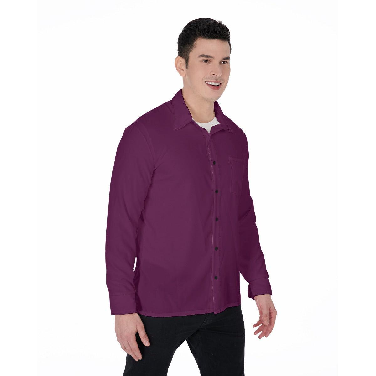 Cabernet Daddy (Long Sleeve Button Shirt)-Long Sleeve Button Shirts-Swish Embassy