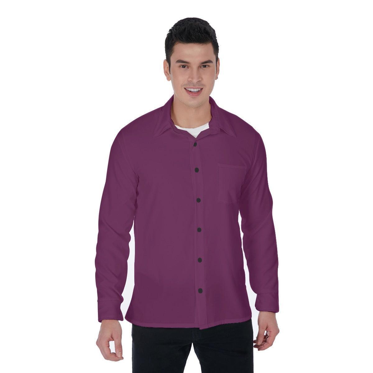 Cabernet Daddy (Long Sleeve Button Shirt)-Long Sleeve Button Shirts-Swish Embassy