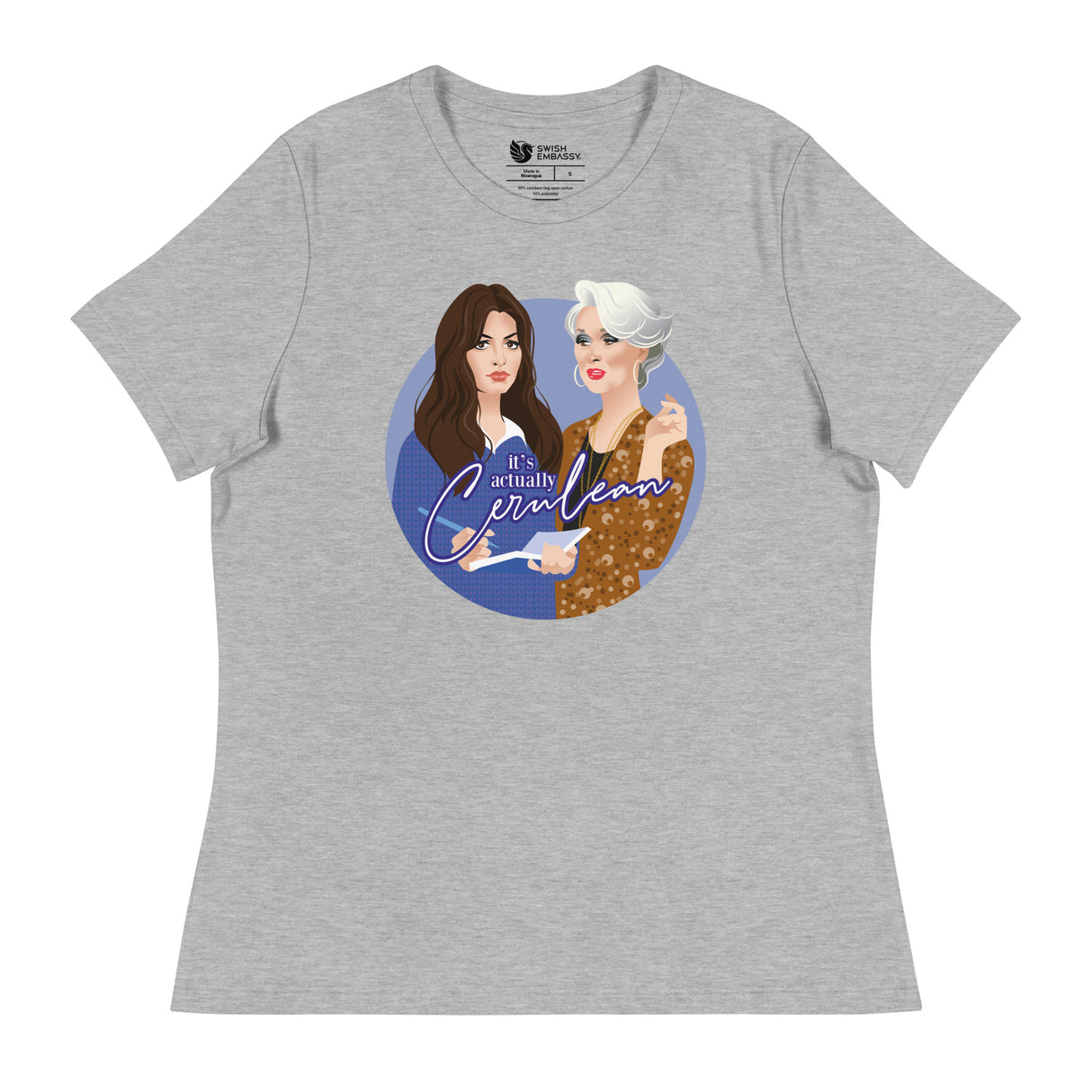 Cerulean (Women's Relaxed T-Shirt)-Women's T-Shirts-Swish Embassy