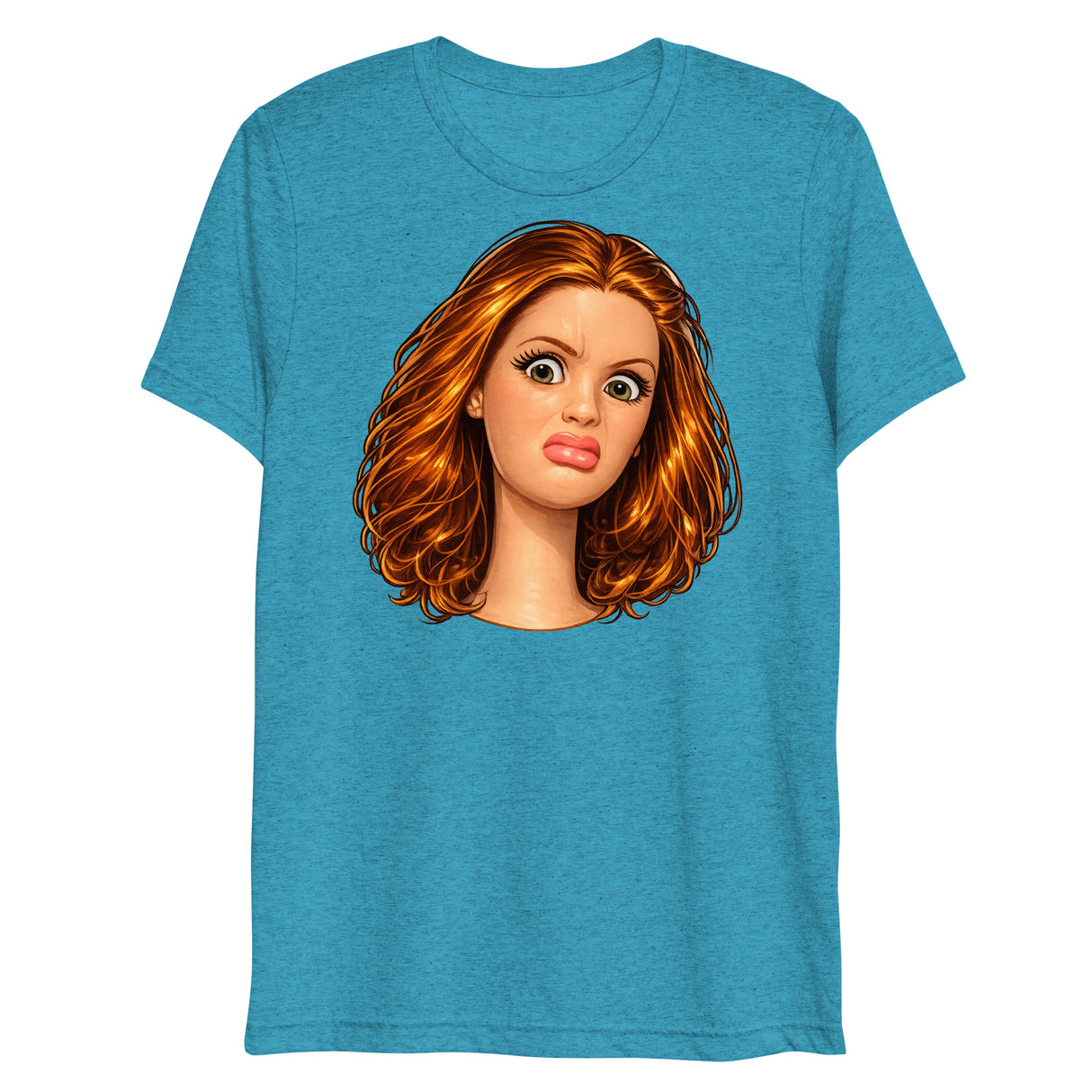 Disgusted Doll (Triblend)-Triblend T-Shirt-Swish Embassy