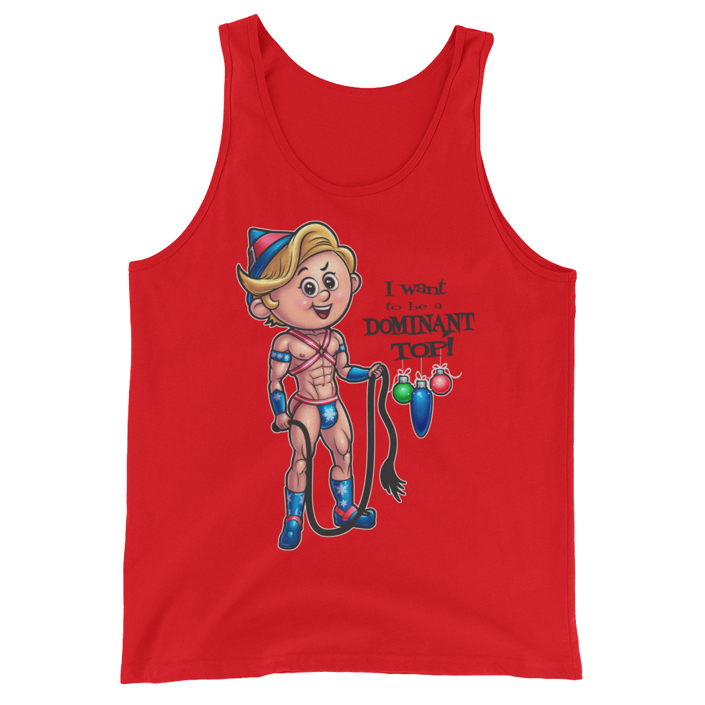 Dom Top Elf (Tank Top)-Christmas Tank Tops-Swish Embassy