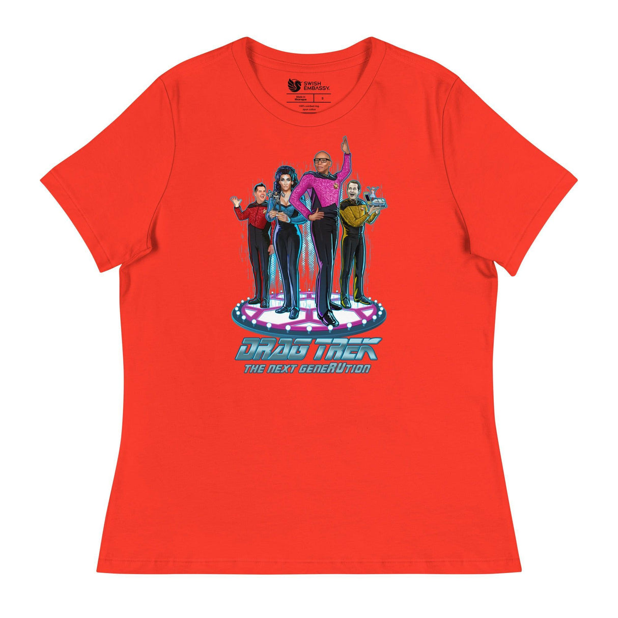 Drag Trek (Women's Relaxed T-Shirt)-Women's T-Shirts-Swish Embassy