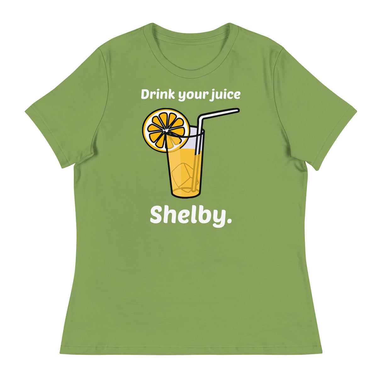 Drink Your Juice Shelby (Women's Relaxed T-Shirt)-Women's T-Shirts-Swish Embassy