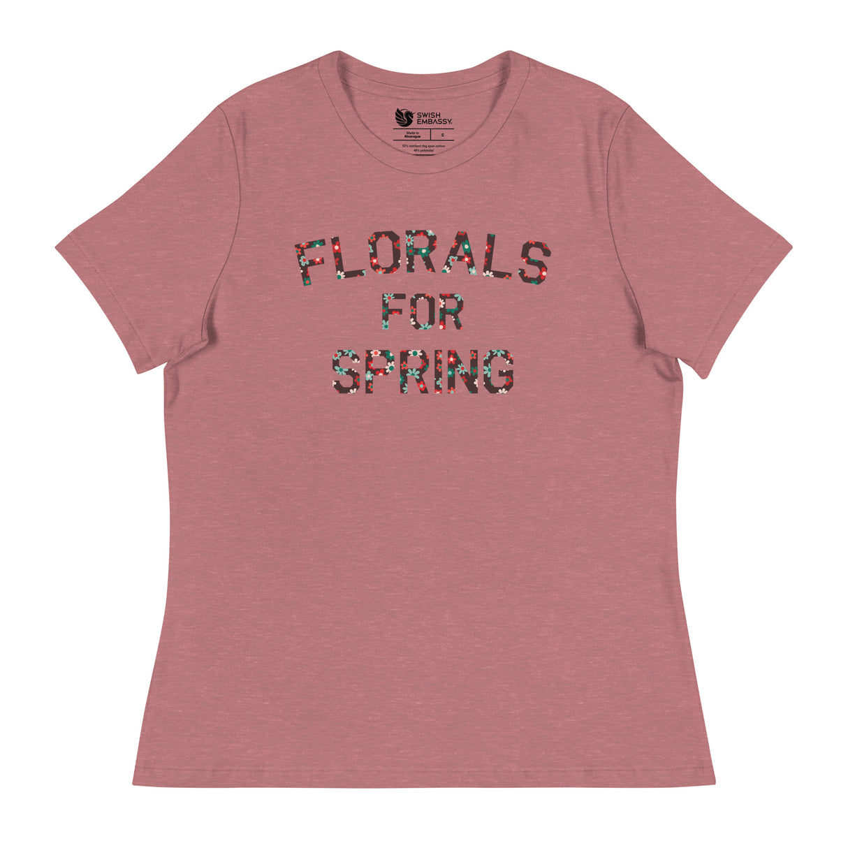 Florals for Spring (Women's Relaxed T-Shirt)-Women's T-Shirts-Swish Embassy