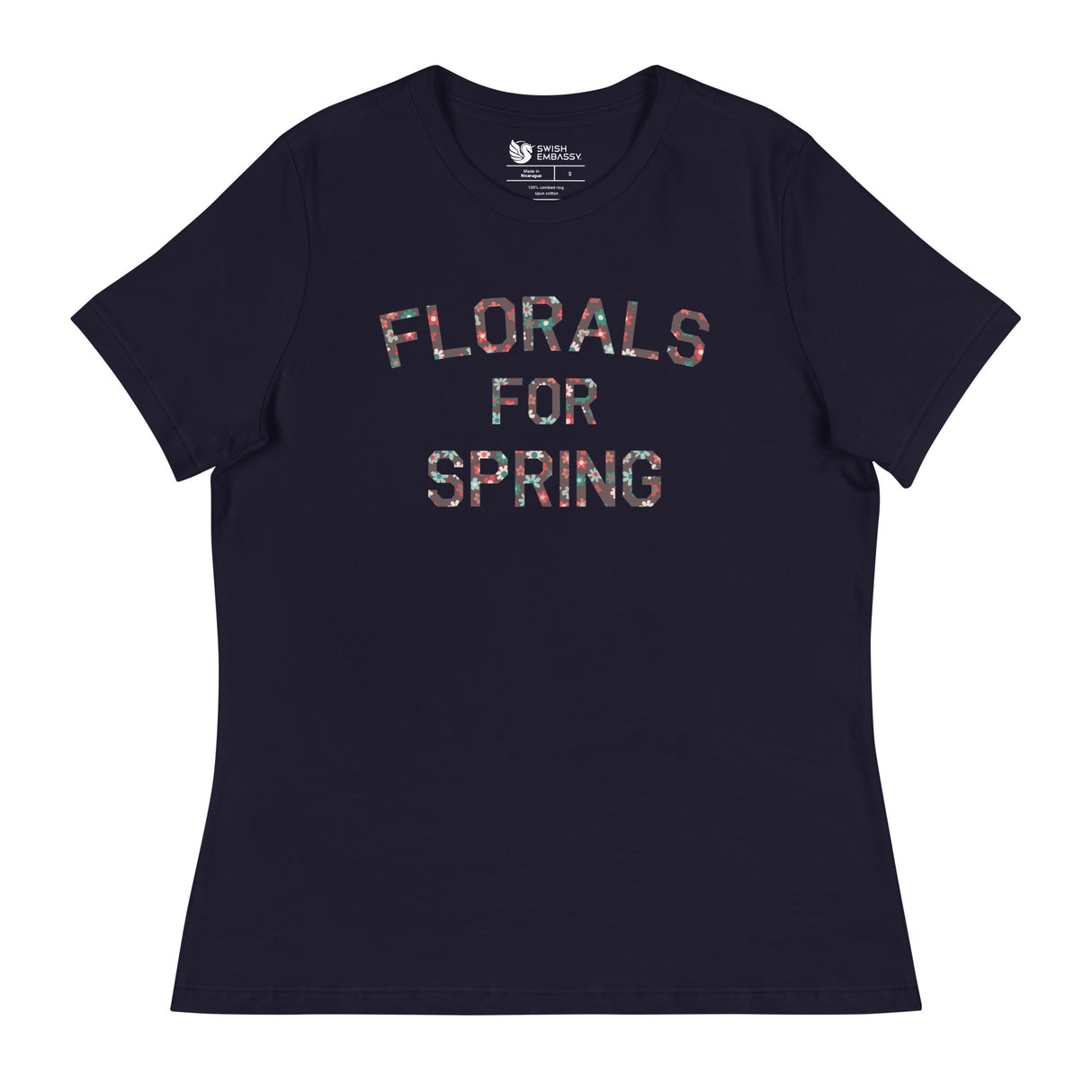 Florals for Spring (Women's Relaxed T-Shirt)-Women's T-Shirts-Swish Embassy