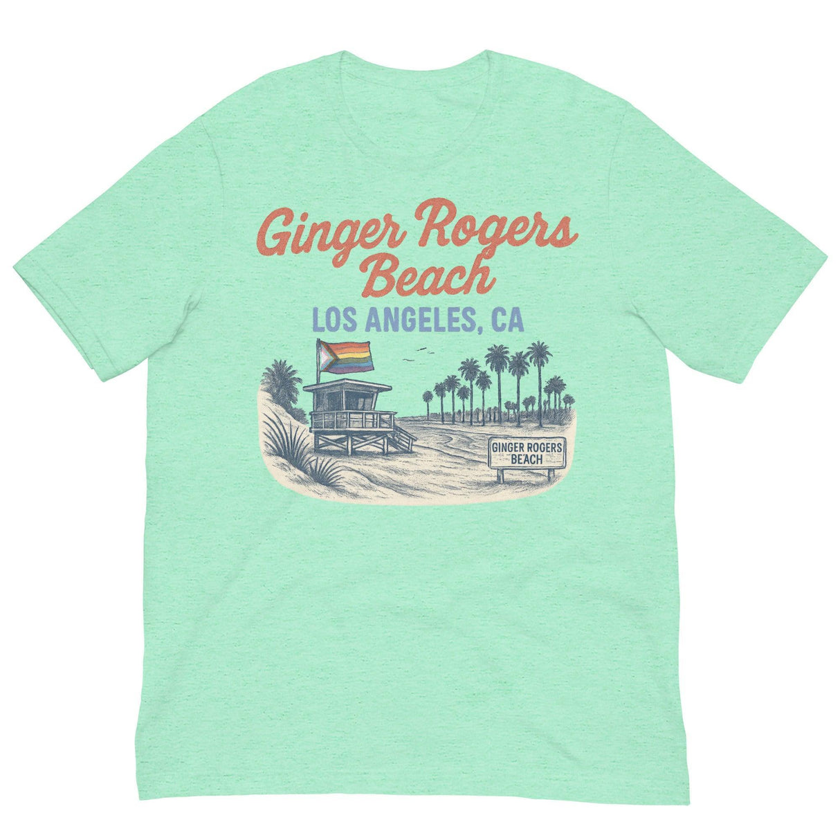 Ginger Rogers Beach-T-Shirts-Swish Embassy