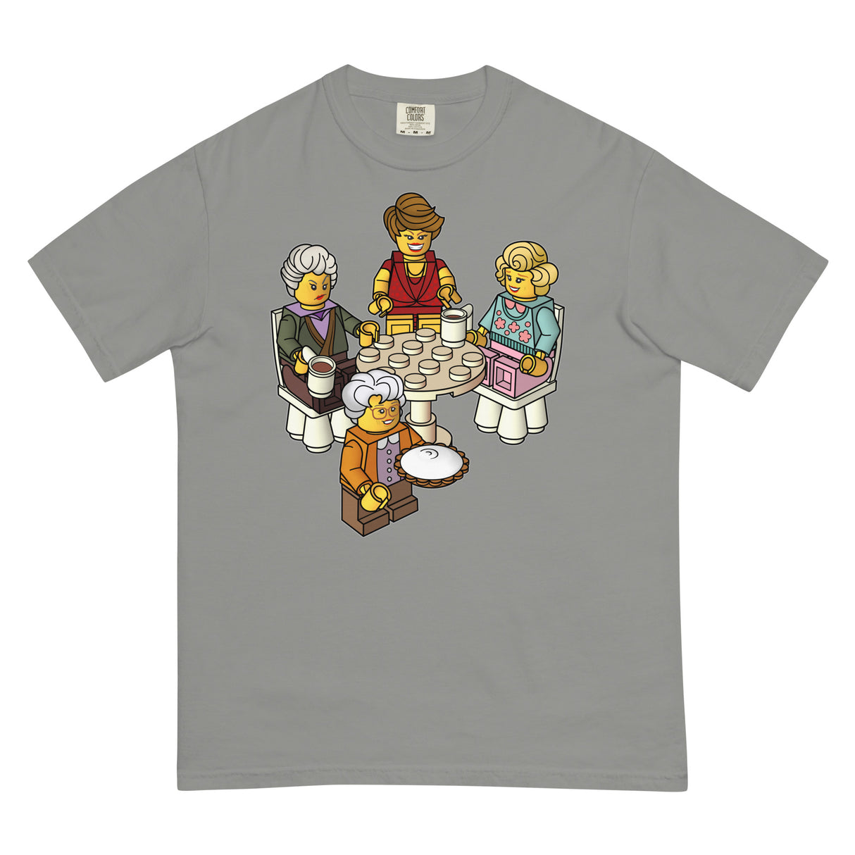 Golden Girls Blocks (Boxy Tee)-Boxy T-Shirt-Swish Embassy