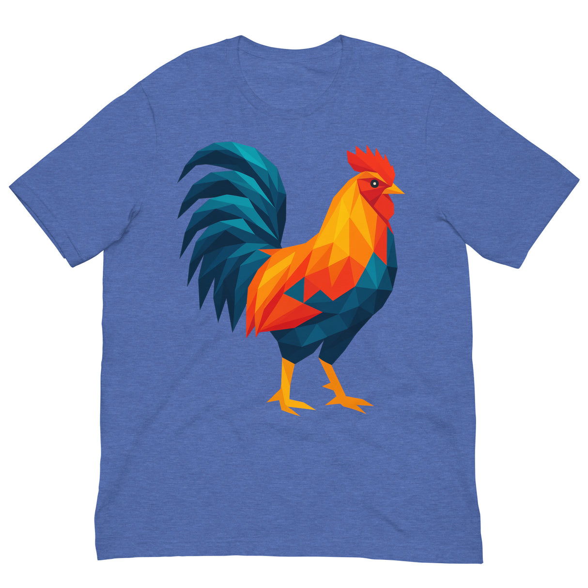 Huge Polygon Rooster-T-Shirts-Swish Embassy