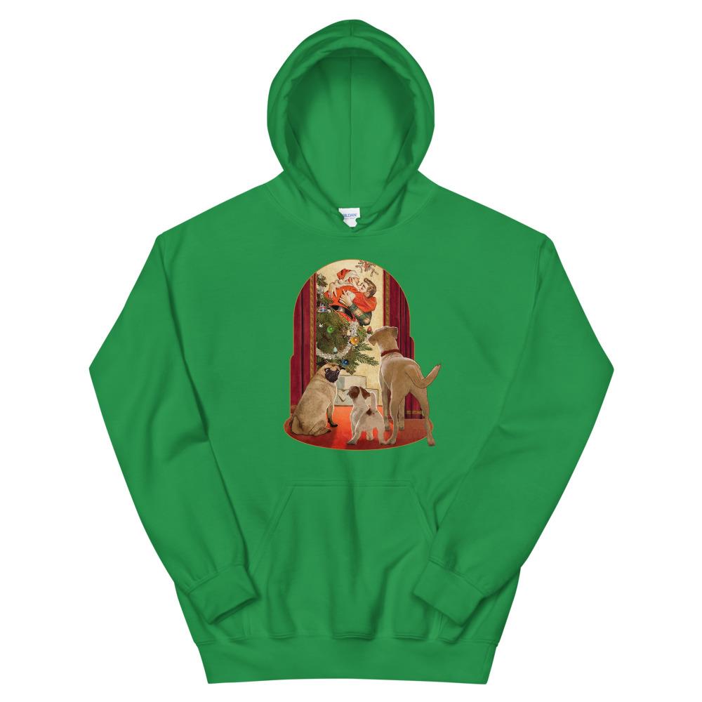I Saw Daddy Kissing Santa Claus (Hoodie)-Christmas Hoodies-Swish Embassy