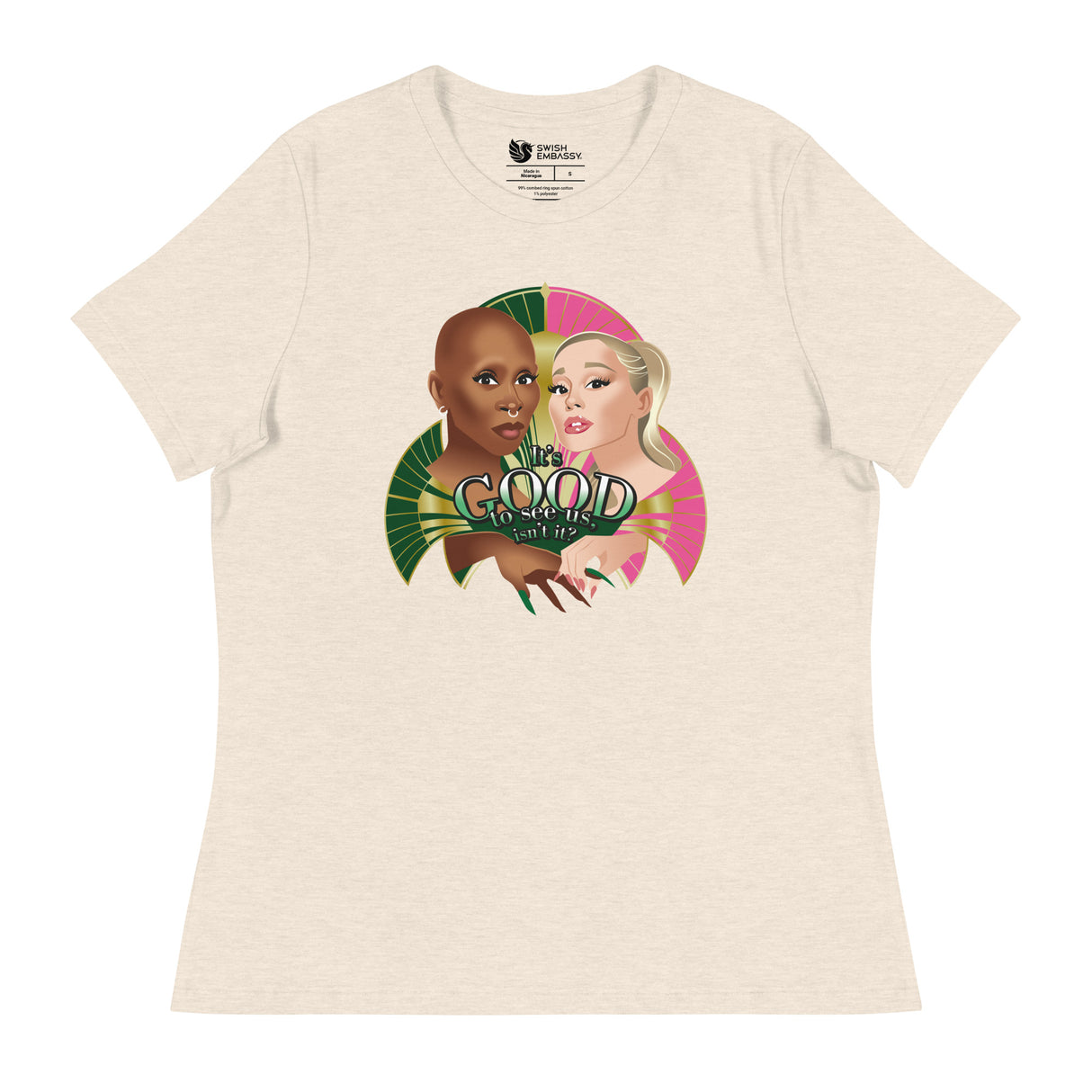 It's Good to See Us (Women's Relaxed T-Shirt)-Women's T-Shirts-Swish Embassy