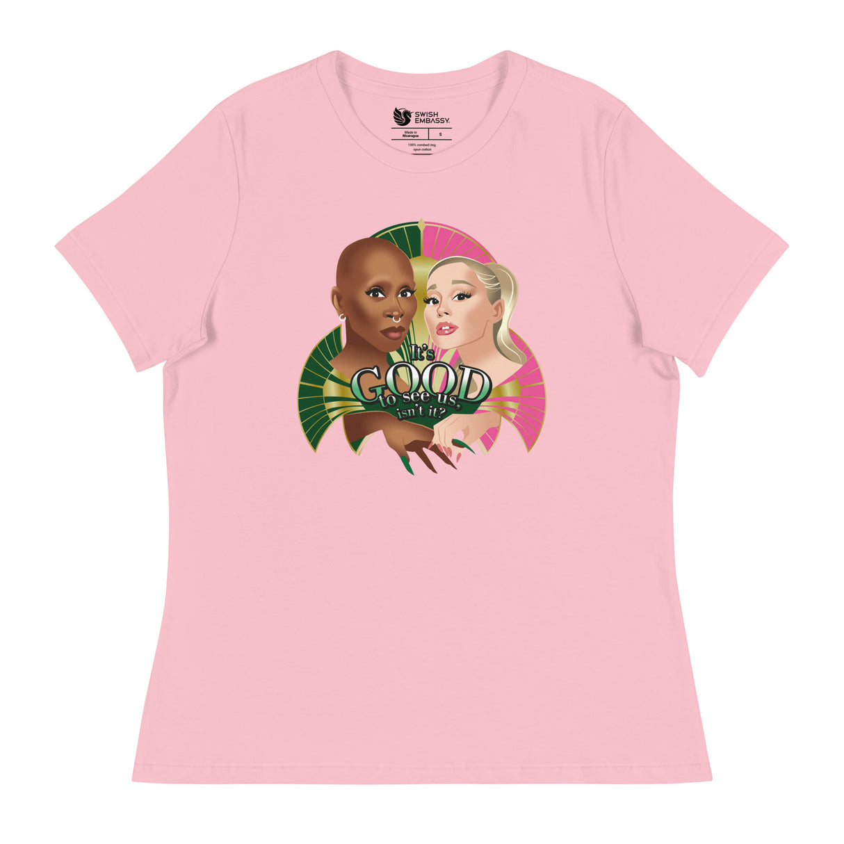 It's Good to See Us (Women's Relaxed T-Shirt)-Women's T-Shirts-Swish Embassy