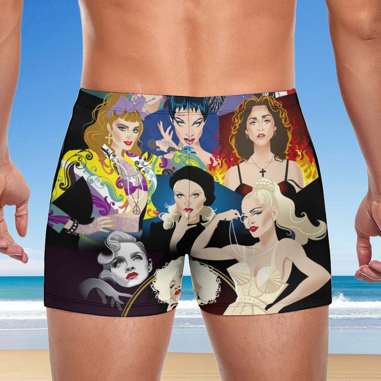 Material Girl (Square Cut Trunks)-Square Cut Trunks-Swish Embassy