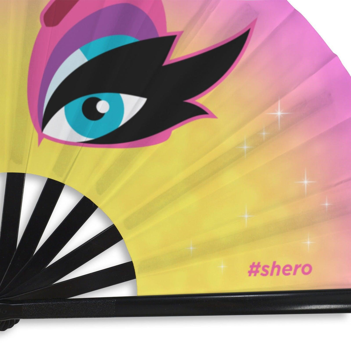 Maxxie Eyes (Folding Clack Fan)-Folding Fans-Swish Embassy