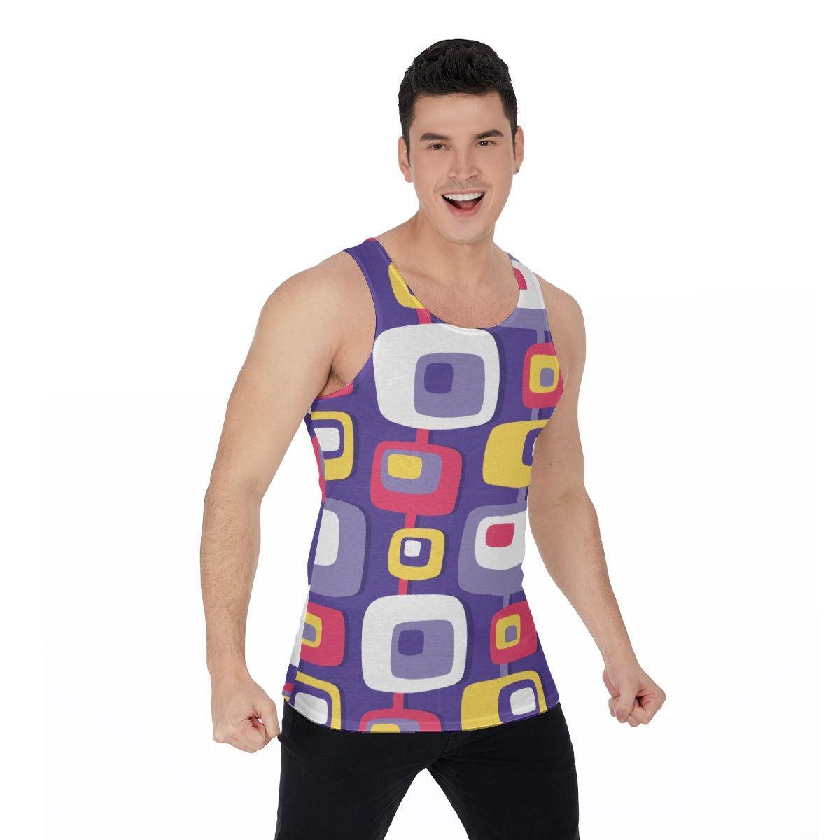 Mid-Century Purple (Allover Tank Top)-Allover Tank Top-Swish Embassy