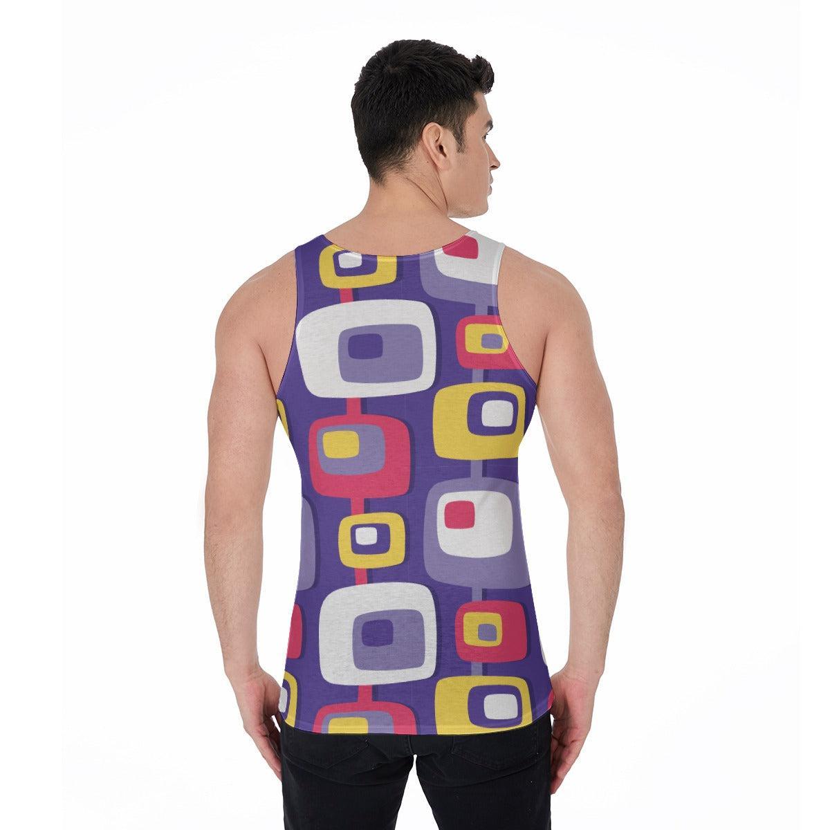 Mid-Century Purple (Allover Tank Top)-Allover Tank Top-Swish Embassy