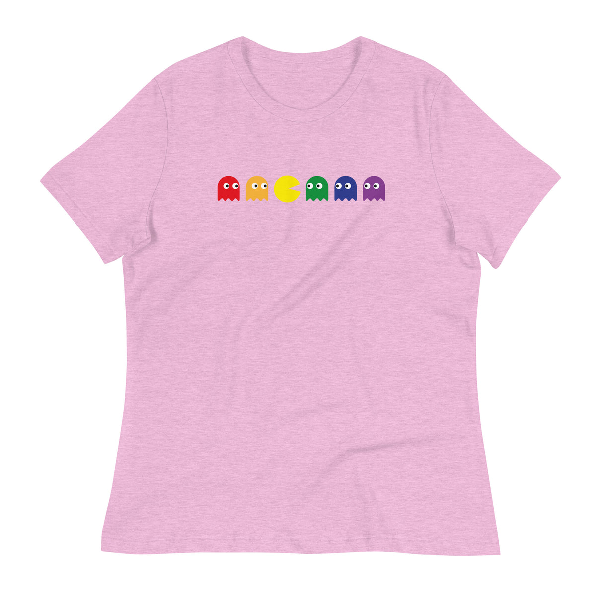 Pac Man Pride (Women's Relaxed T-Shirt)-Women's T-Shirts-Swish Embassy