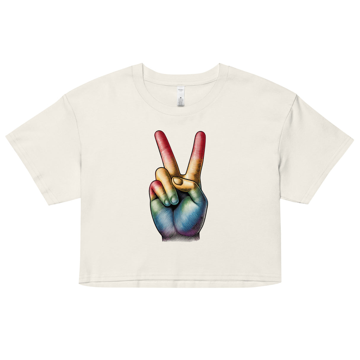 Peace and Pride (Crop Top)-Crop Top-Swish Embassy