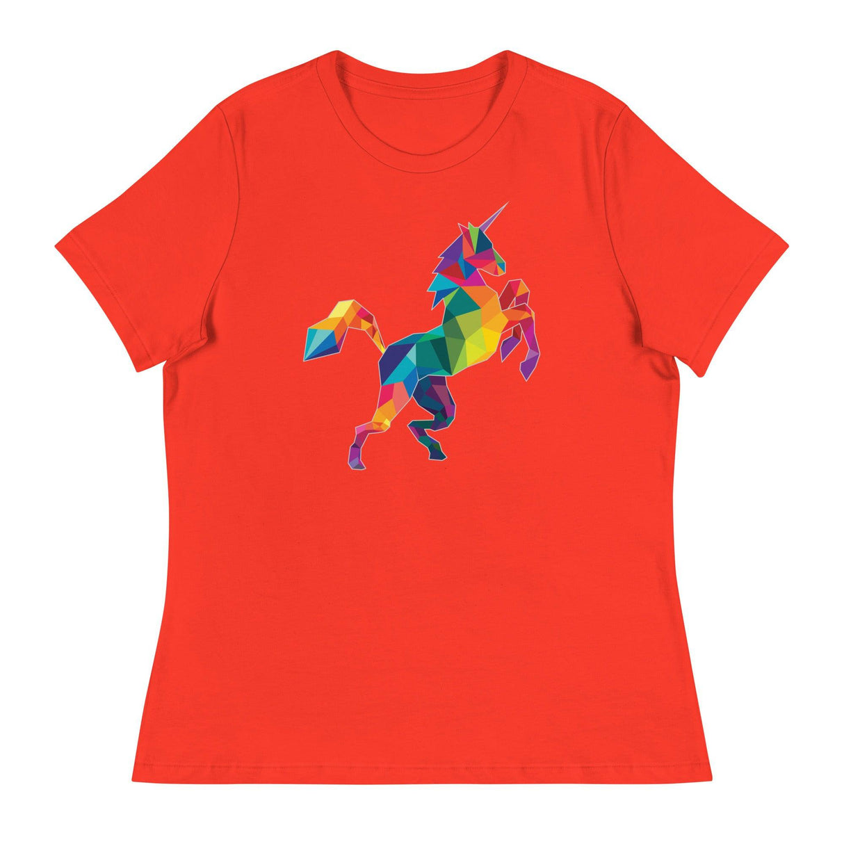 Polygon Unicorn (Women's Relaxed T-Shirt)-Women's T-Shirts-Swish Embassy