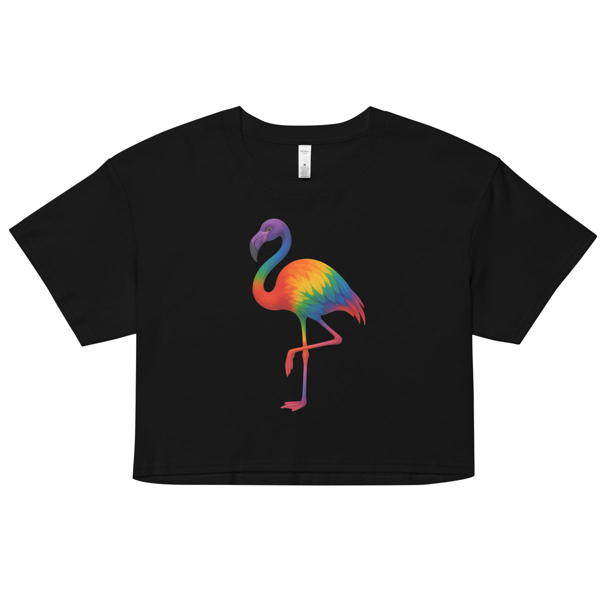 Pride Flamingo (Crop Top)-Crop Top-Swish Embassy