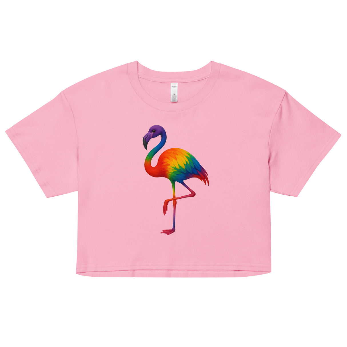 Pride Flamingo (Crop Top)-Crop Top-Swish Embassy