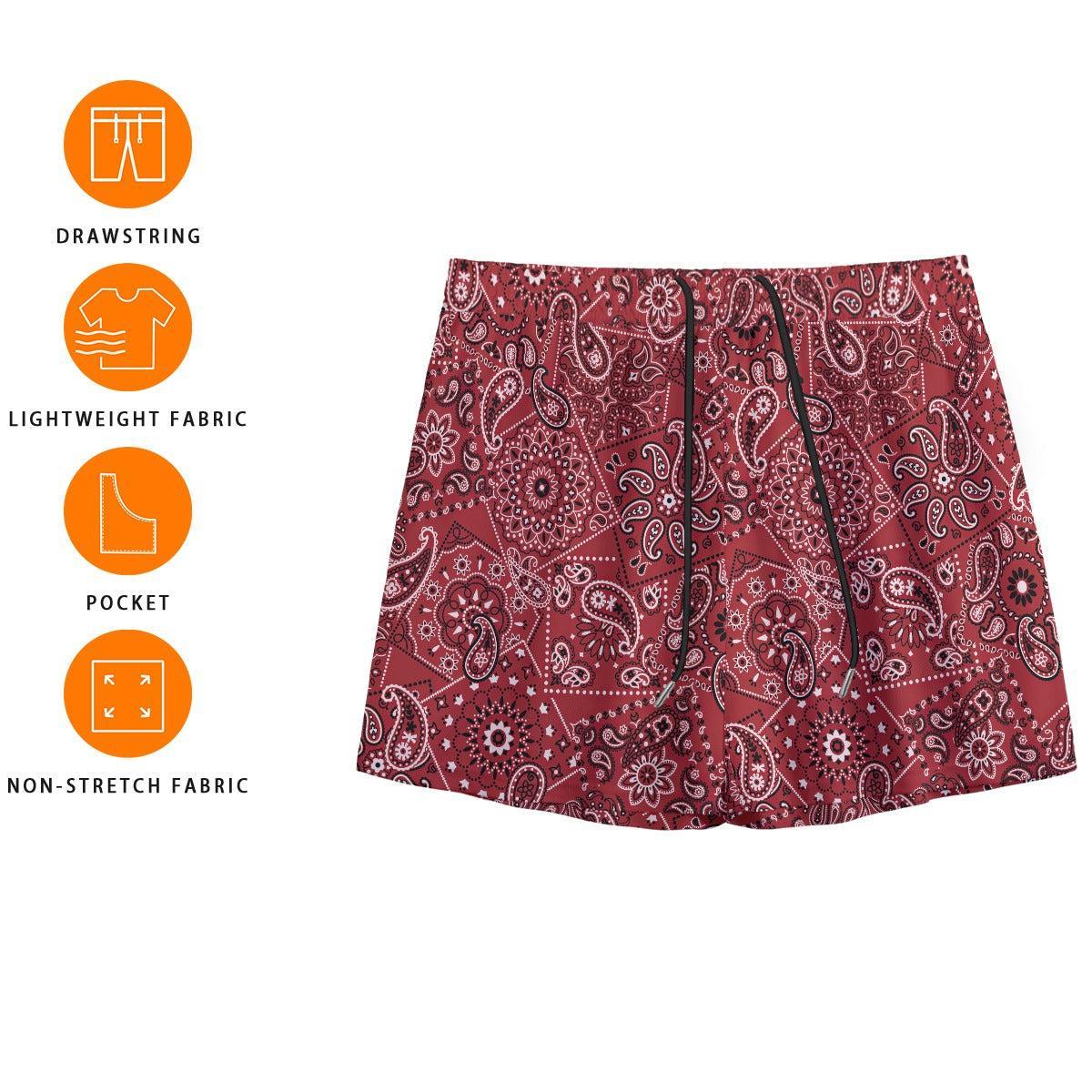 Red Hanky (Shorts)-Shorts-Swish Embassy