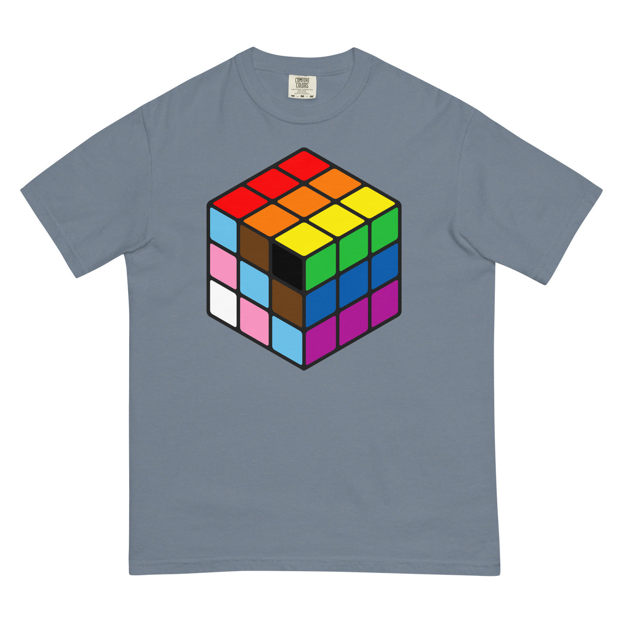 Rubik's Pride (Boxy Tee)-Boxy T-Shirt-Swish Embassy