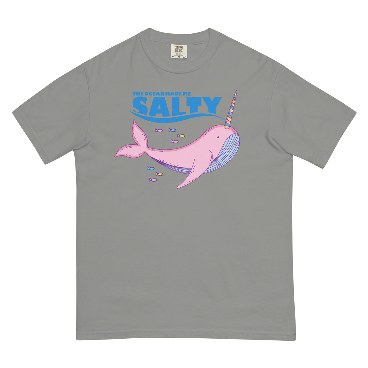 Salty Narwhal (Boxy Tee)-Boxy T-Shirt-Swish Embassy