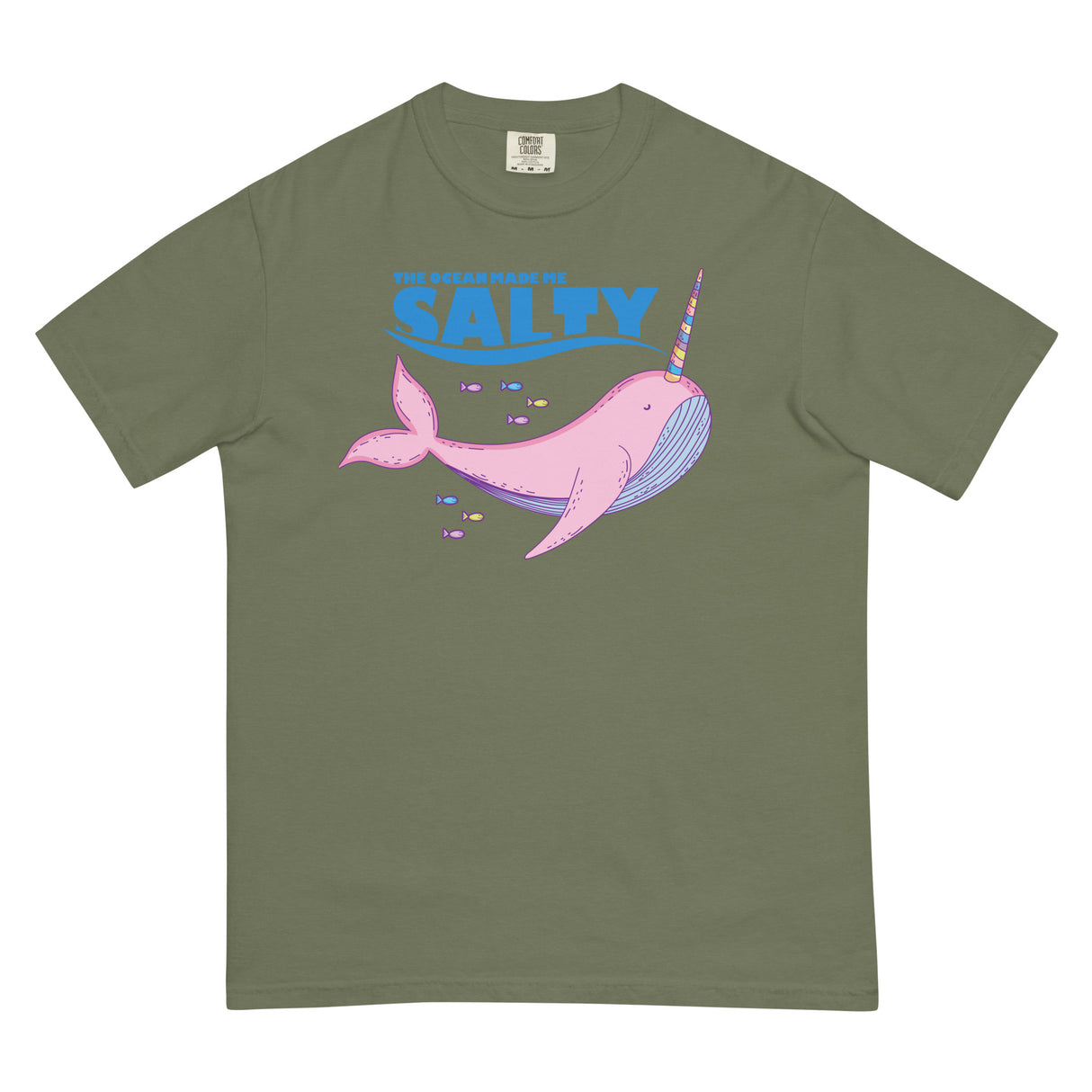 Salty Narwhal (Boxy Tee)-Boxy T-Shirt-Swish Embassy