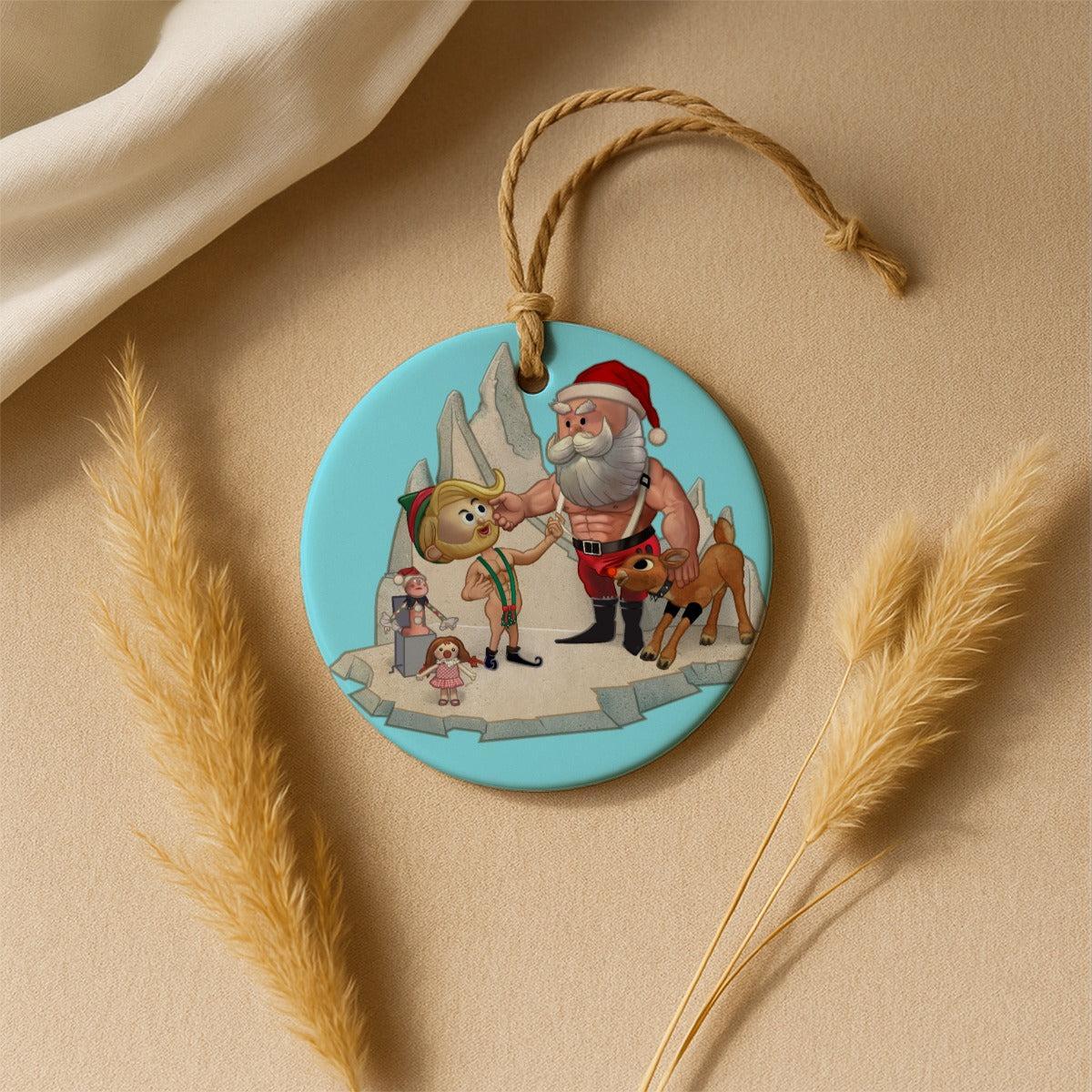 Santa'S Little Helper (Ceramic Holiday Keepsake)-Ceramic Holiday Keepsake-Swish Embassy