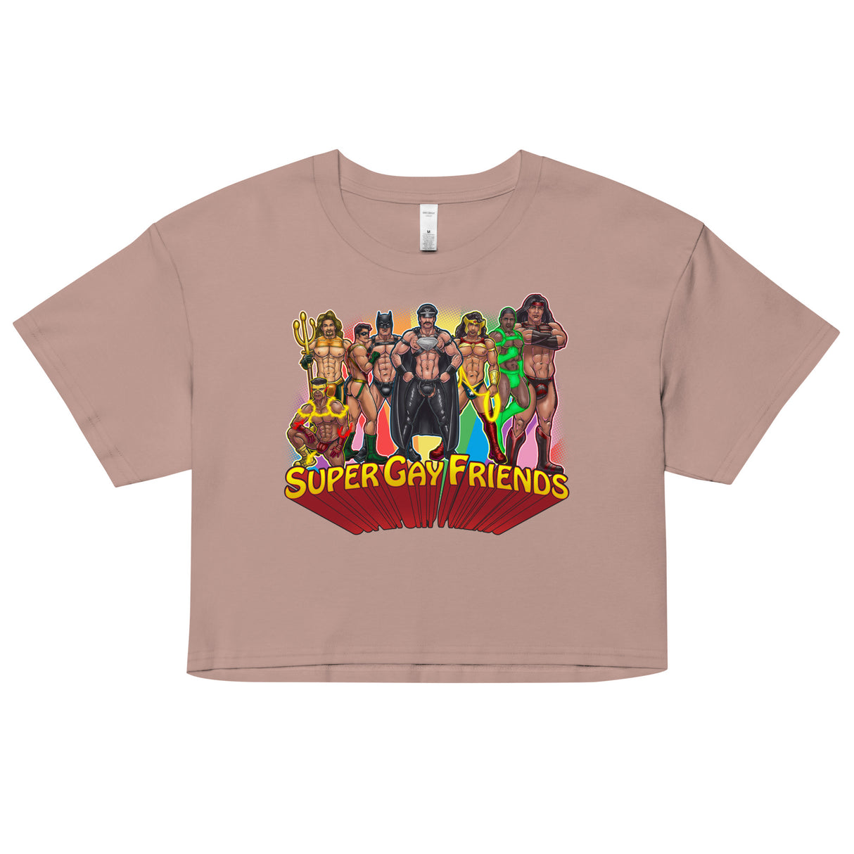 Supergay Friends (Crop Top)-Crop Top-Swish Embassy