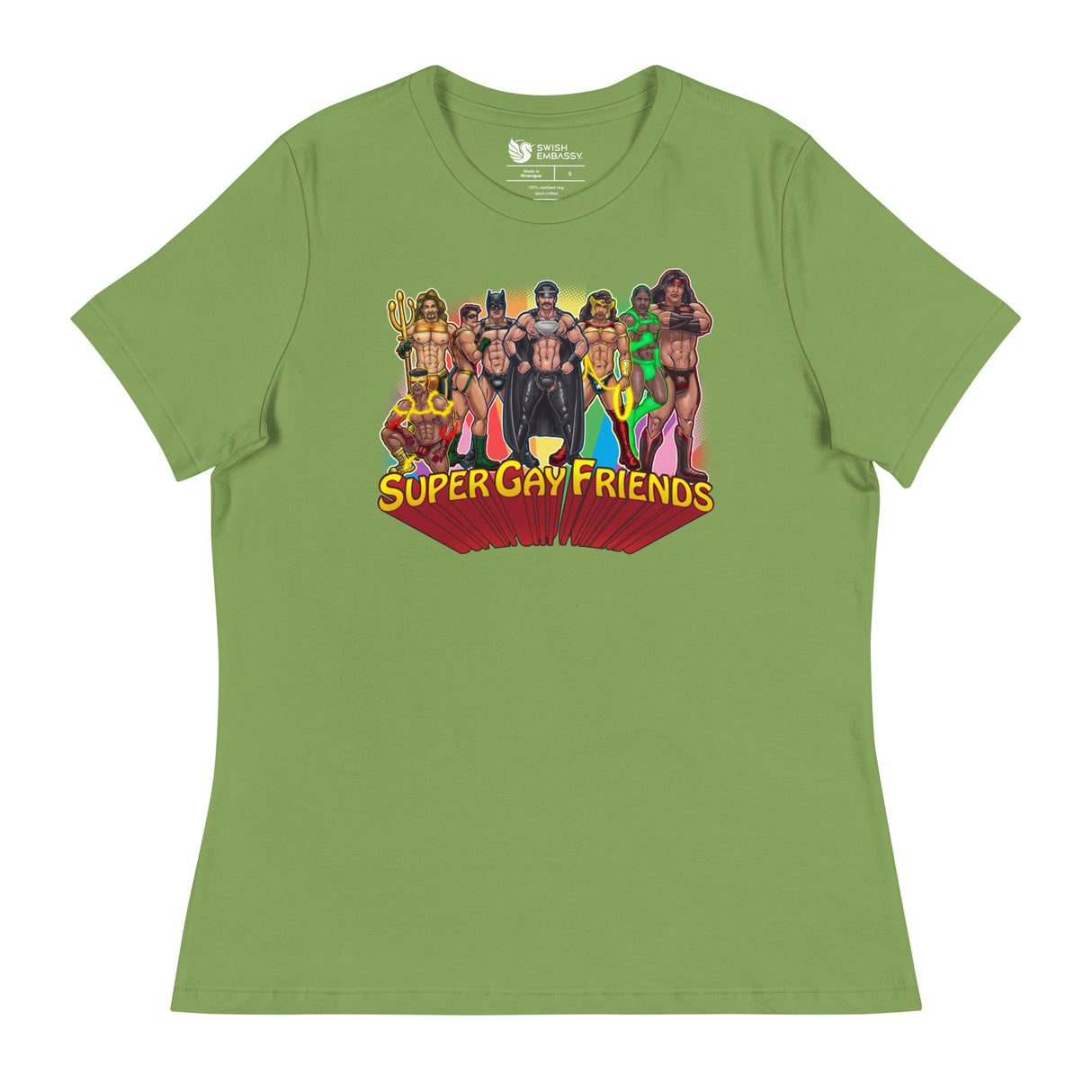Supergay Friends (Women's Relaxed T-Shirt)-Women's T-Shirts-Swish Embassy