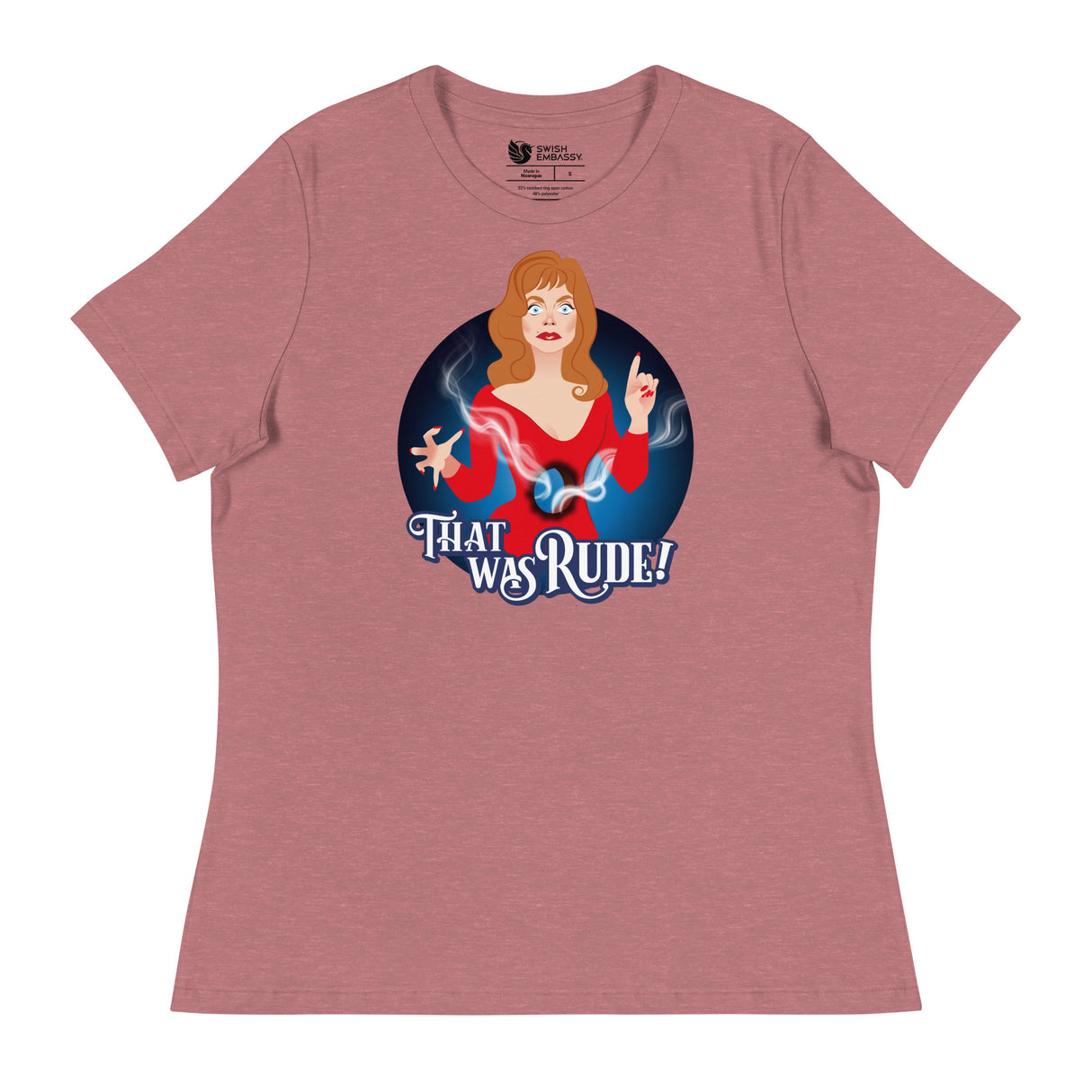 That Was Rude (Women's Relaxed T-Shirt)-Women's T-Shirts-Swish Embassy