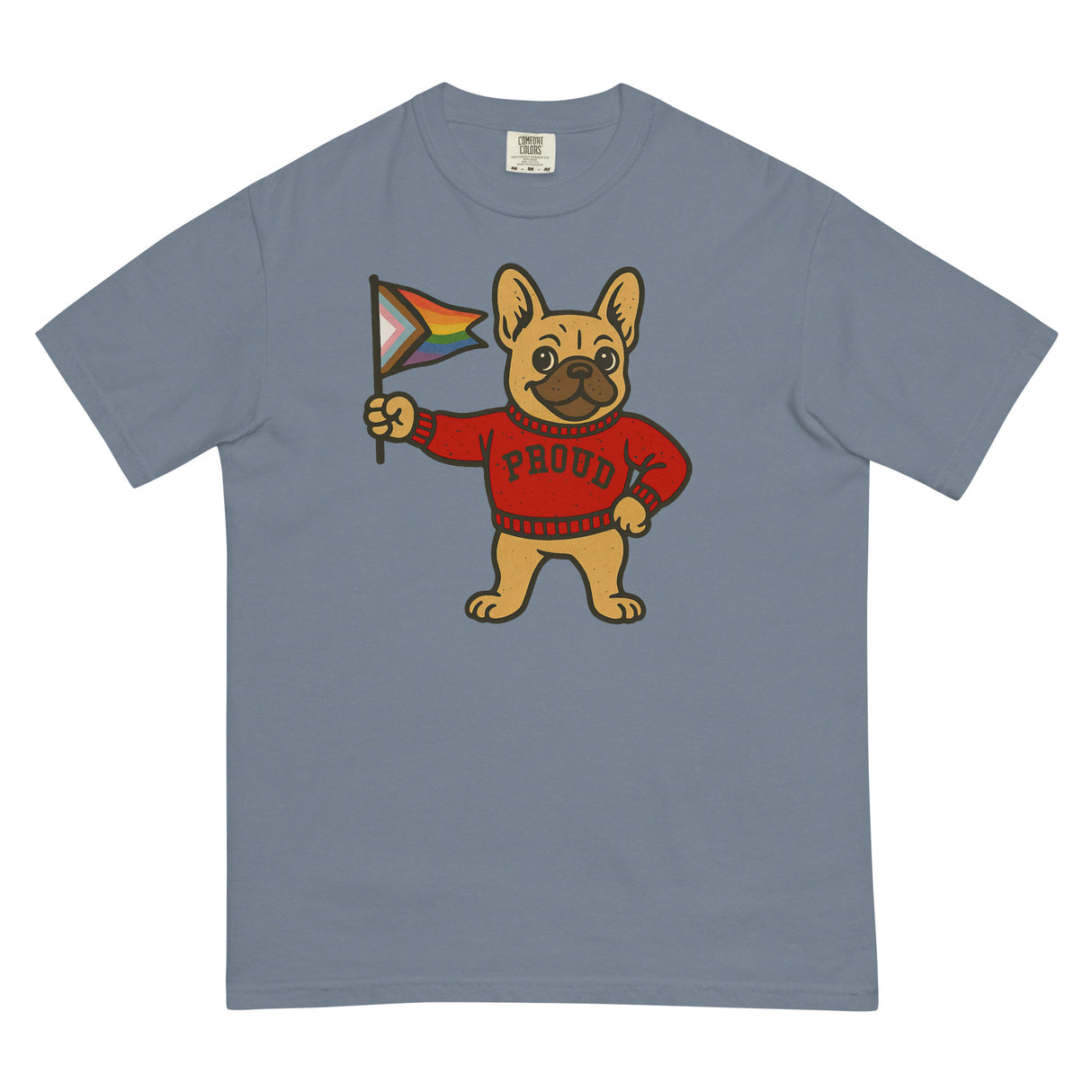 Varsity Pride Puppy (Boxy Tee)-Boxy T-Shirt-Swish Embassy