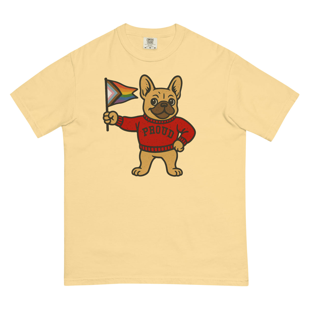 Varsity Pride Puppy (Boxy Tee)-Boxy T-Shirt-Swish Embassy