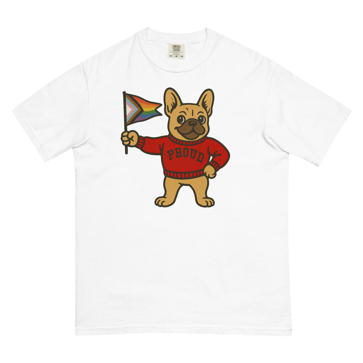 Varsity Pride Puppy (Boxy Tee)-Boxy T-Shirt-Swish Embassy