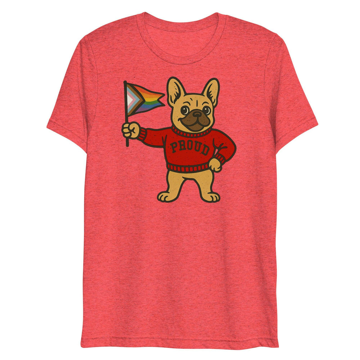 Varsity Pride Puppy (Triblend)-Triblend T-Shirt-Swish Embassy