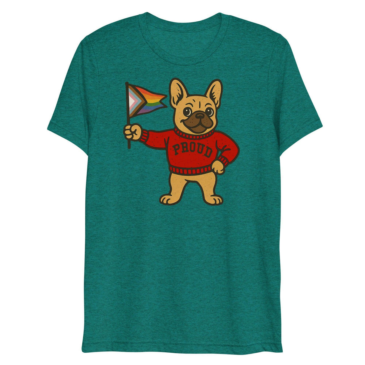 Varsity Pride Puppy (Triblend)-Triblend T-Shirt-Swish Embassy