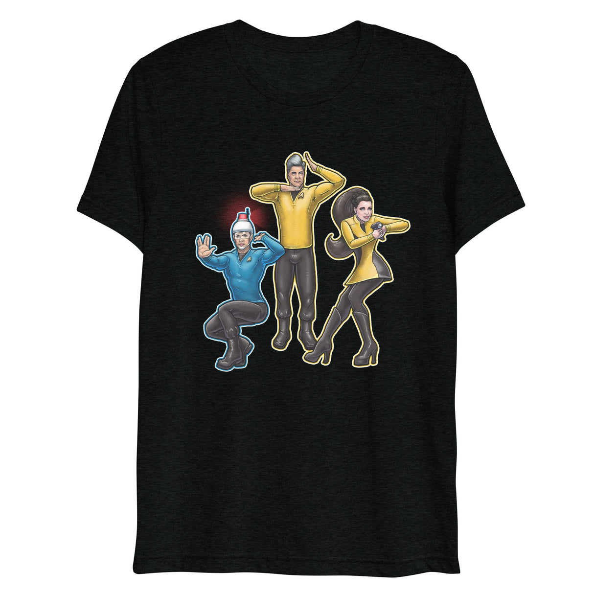 Warp that Effing Duck (Triblend)-Triblend T-Shirt-Swish Embassy