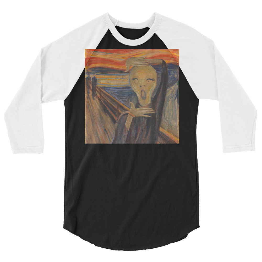 Strike a Scream (Raglan) - Black/White
