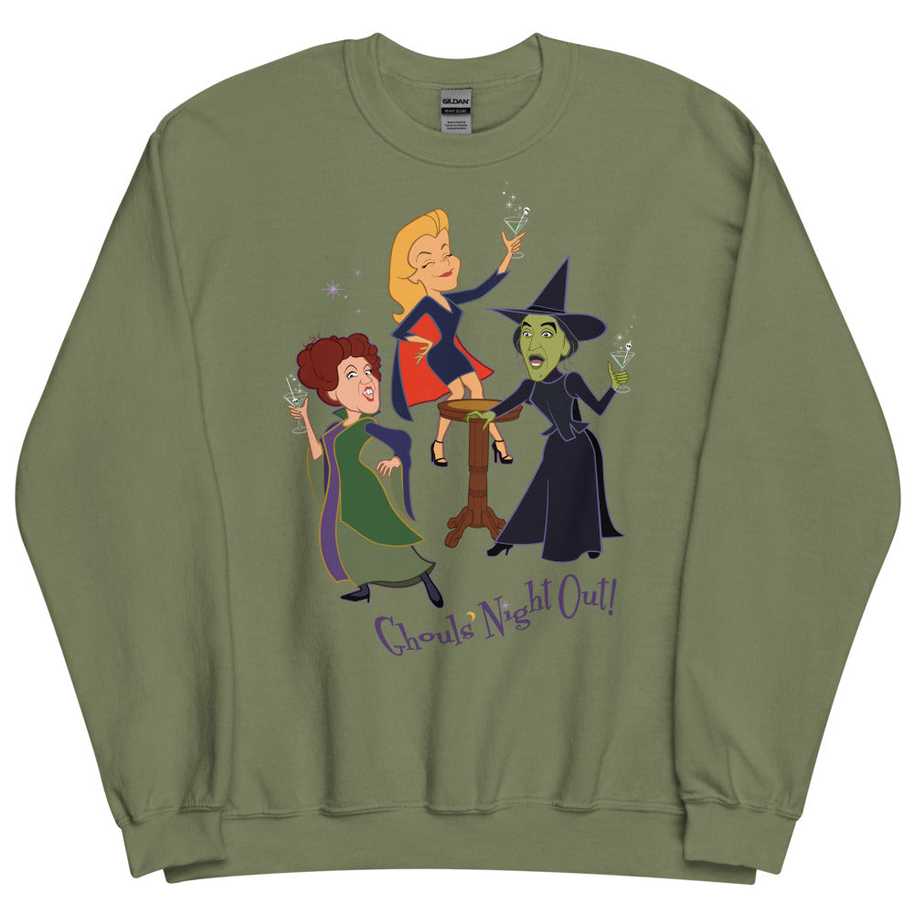 Ghouls Night Out (Sweater) - Military Green