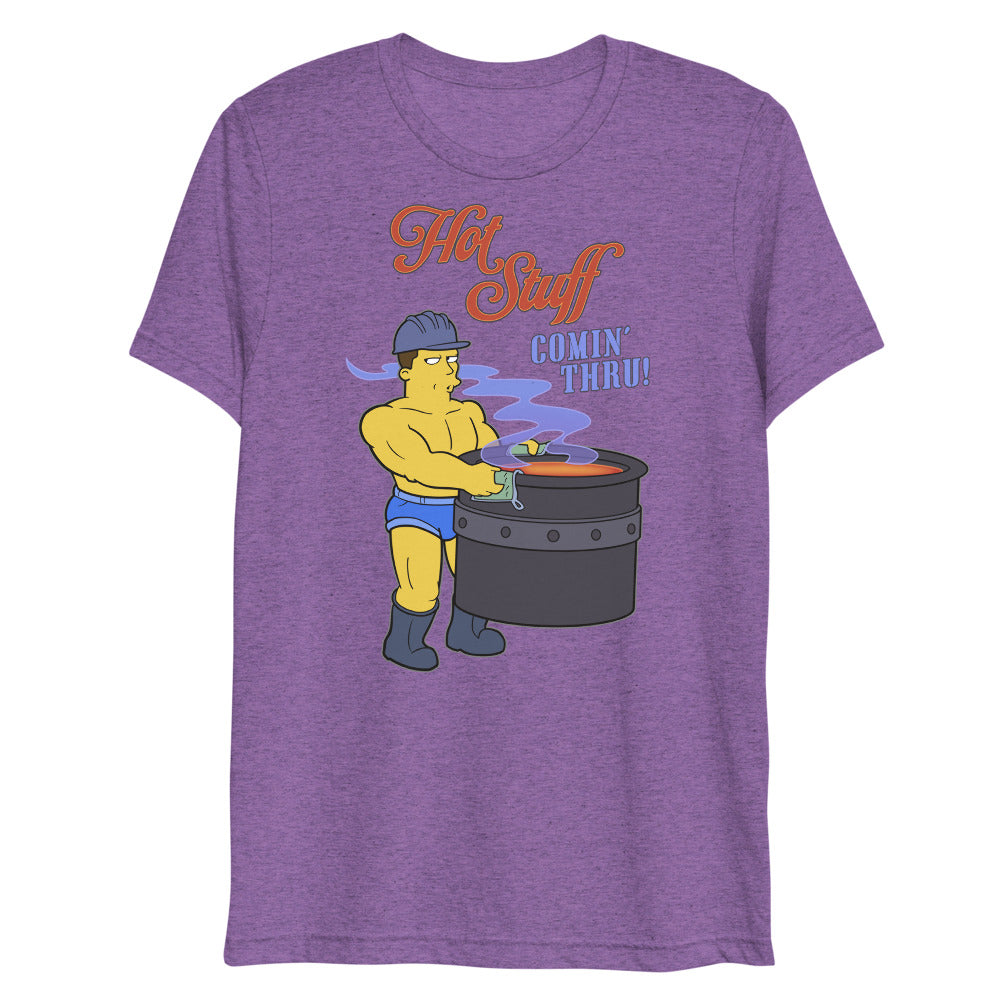 Hot Stuff Comin’ Thru (Triblend) - Purple Triblend