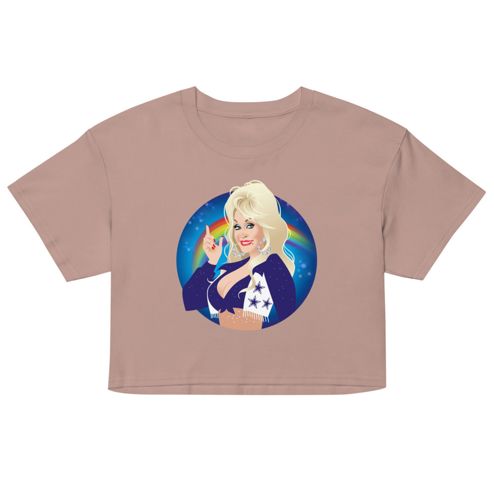Here Comes the Rainbow (Crop Top) - Hazy Pink