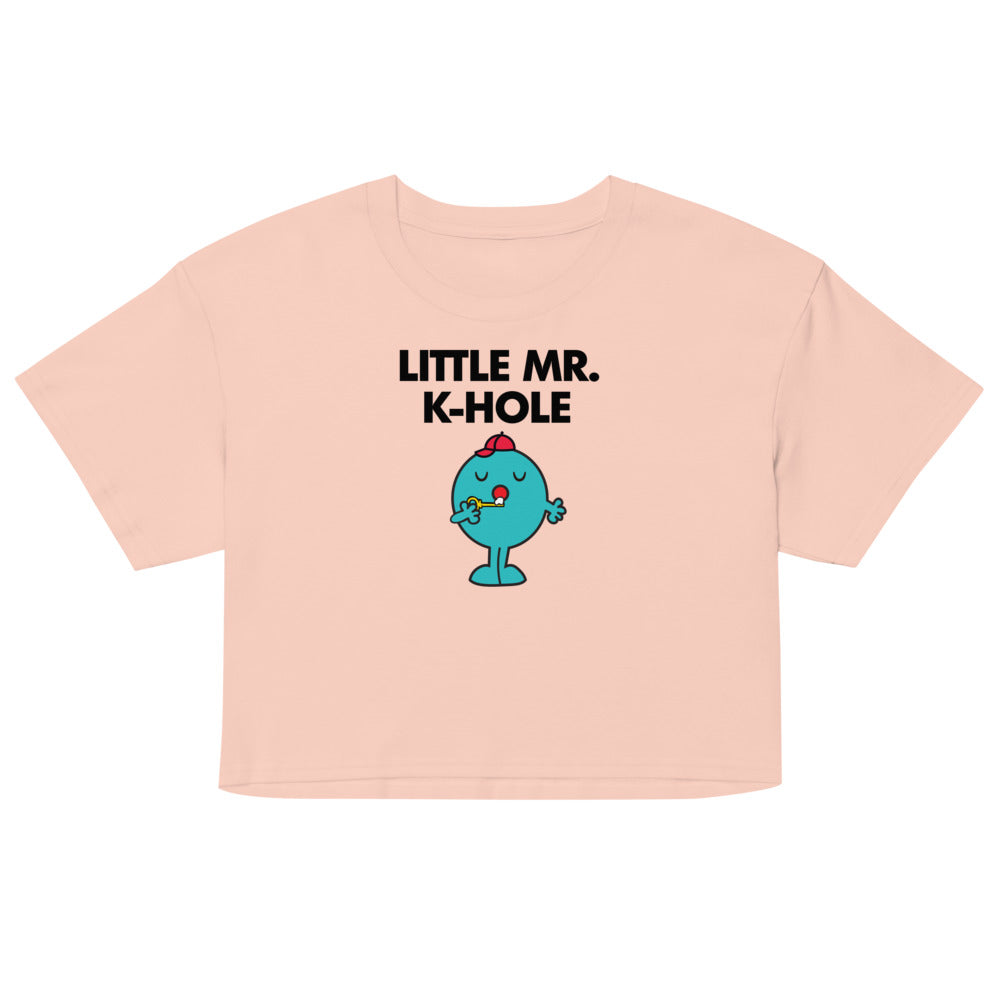 Little Mr. K-Hole (Crop Top) - Pale Pink