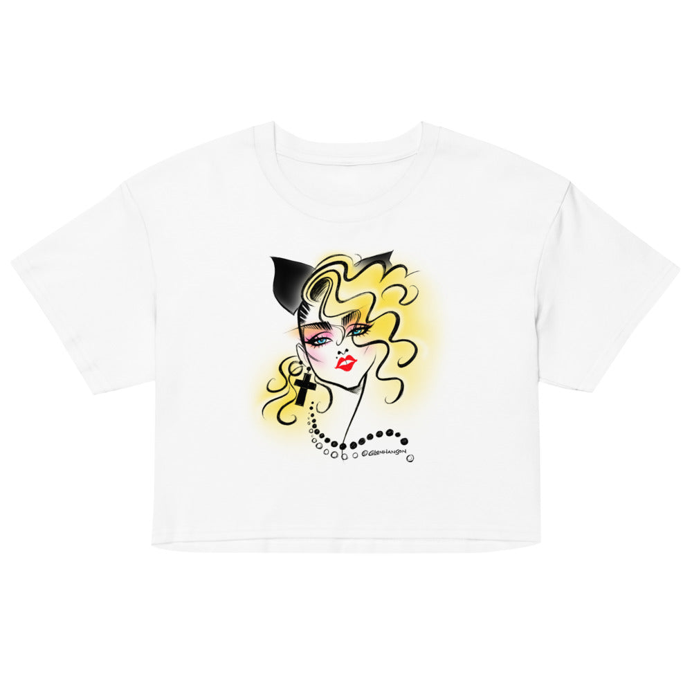 Lucky Star (Crop Top) - White