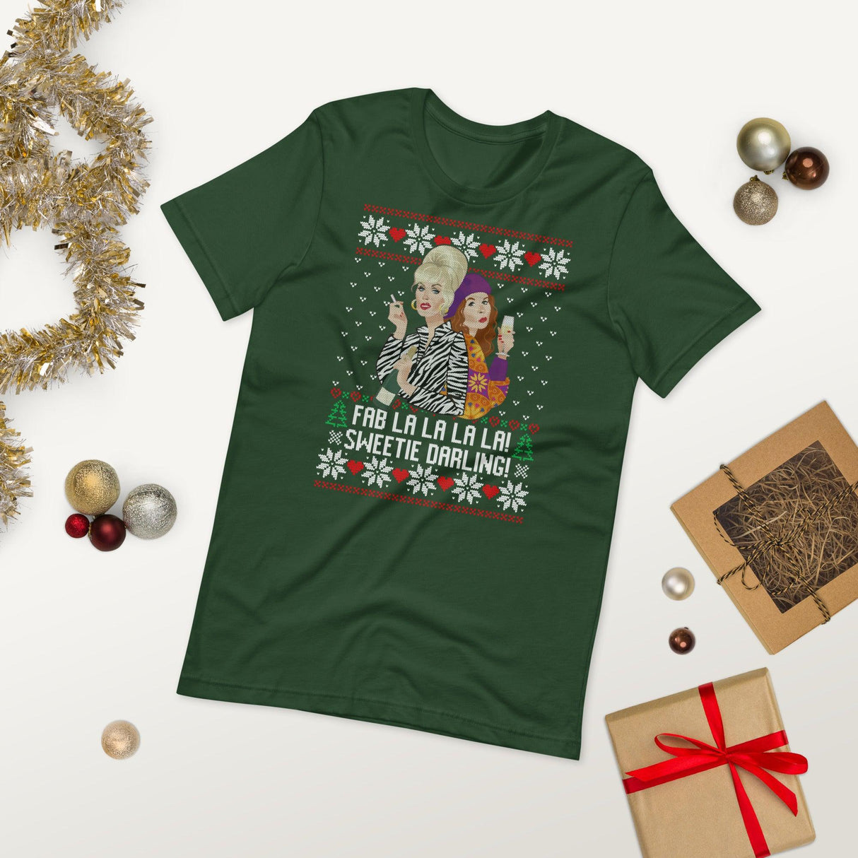 Fab La La La La (Ugly Christmas)-Christmas T-Shirts-Swish Embassy